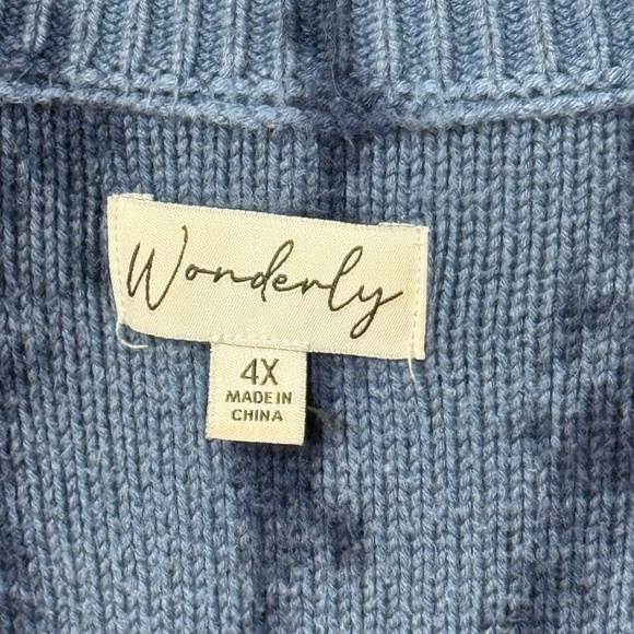 Wonderly Pullover V-Neck Tie Dye Style Sweater 4X - Picture 12 of 13